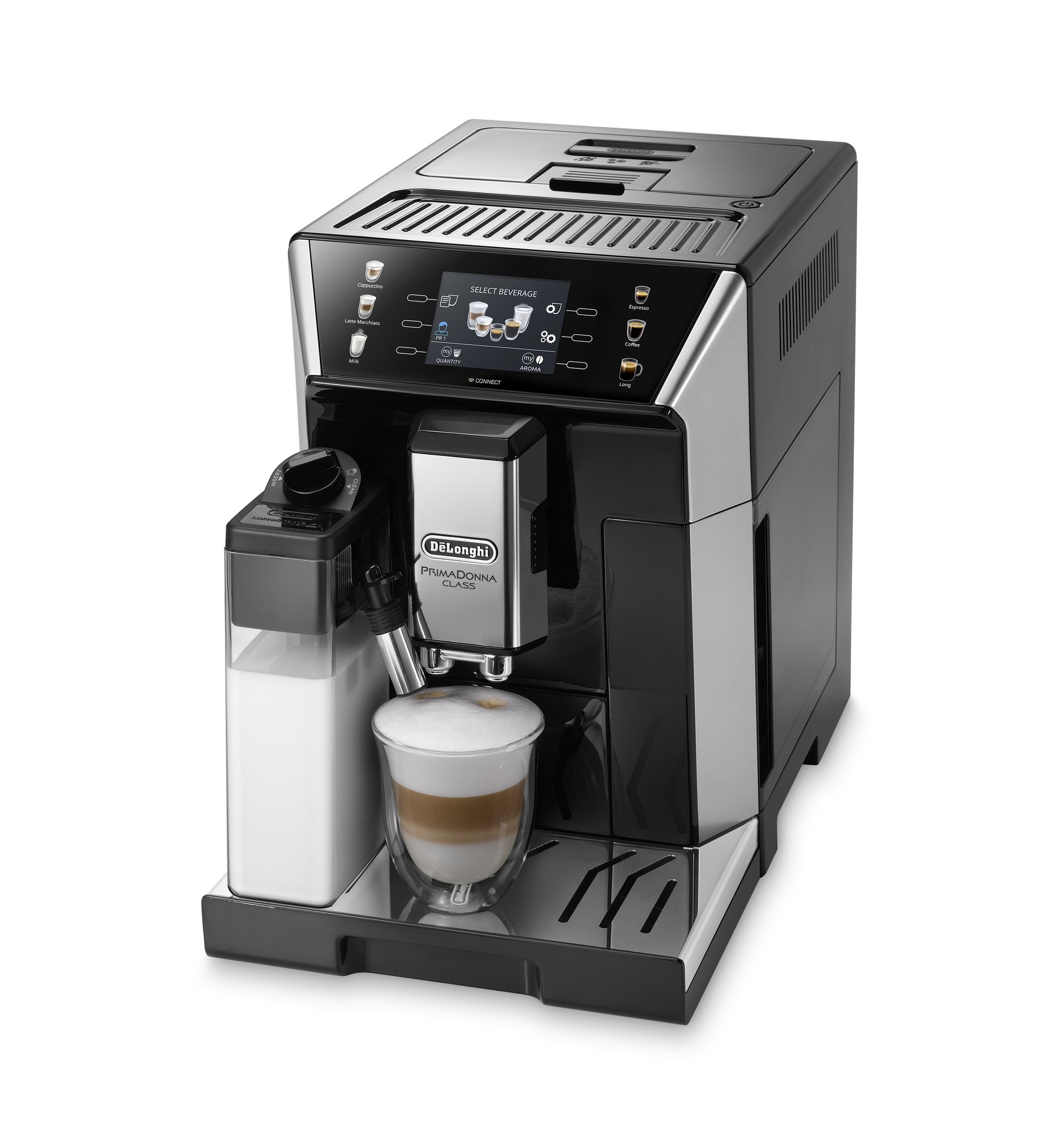 Недорогие кофемашины. Delonghi ECAM 550.65.SB. Кофемашина de'Longhi Primadonna class ECAM 550.55. Delonghi ECAM 550.55. Кофемашина de'Longhi Primadonna class ECAM 556.55.