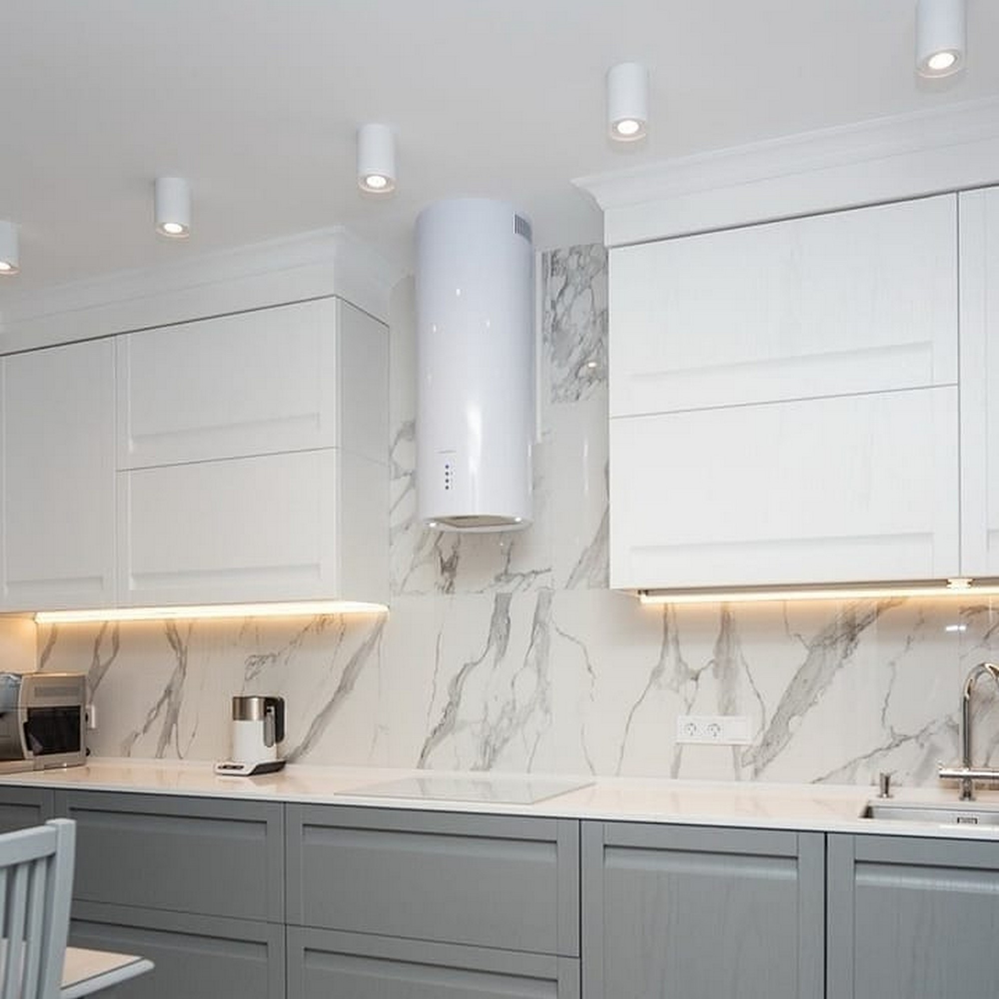 Красивая круглая вытяжка для кухни 21 фото стильная белая пристенная конструкция | Название сайта