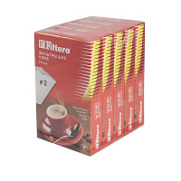 FILTERO Комплект фильтров д/кофе (5), №2/200шт, бел