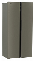Холодильник SIDE-BY-SIDE Hyundai CS4505F серебристый