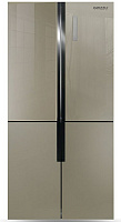 Холодильник SIDE-BY-SIDE Ginzzu NFK-510  Gold glass