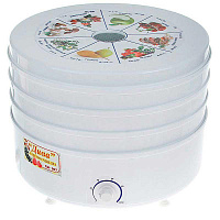 Сушилка для овощей и фруктов Ротор Дива СШ-007-04 3под. белый цветная упаковка